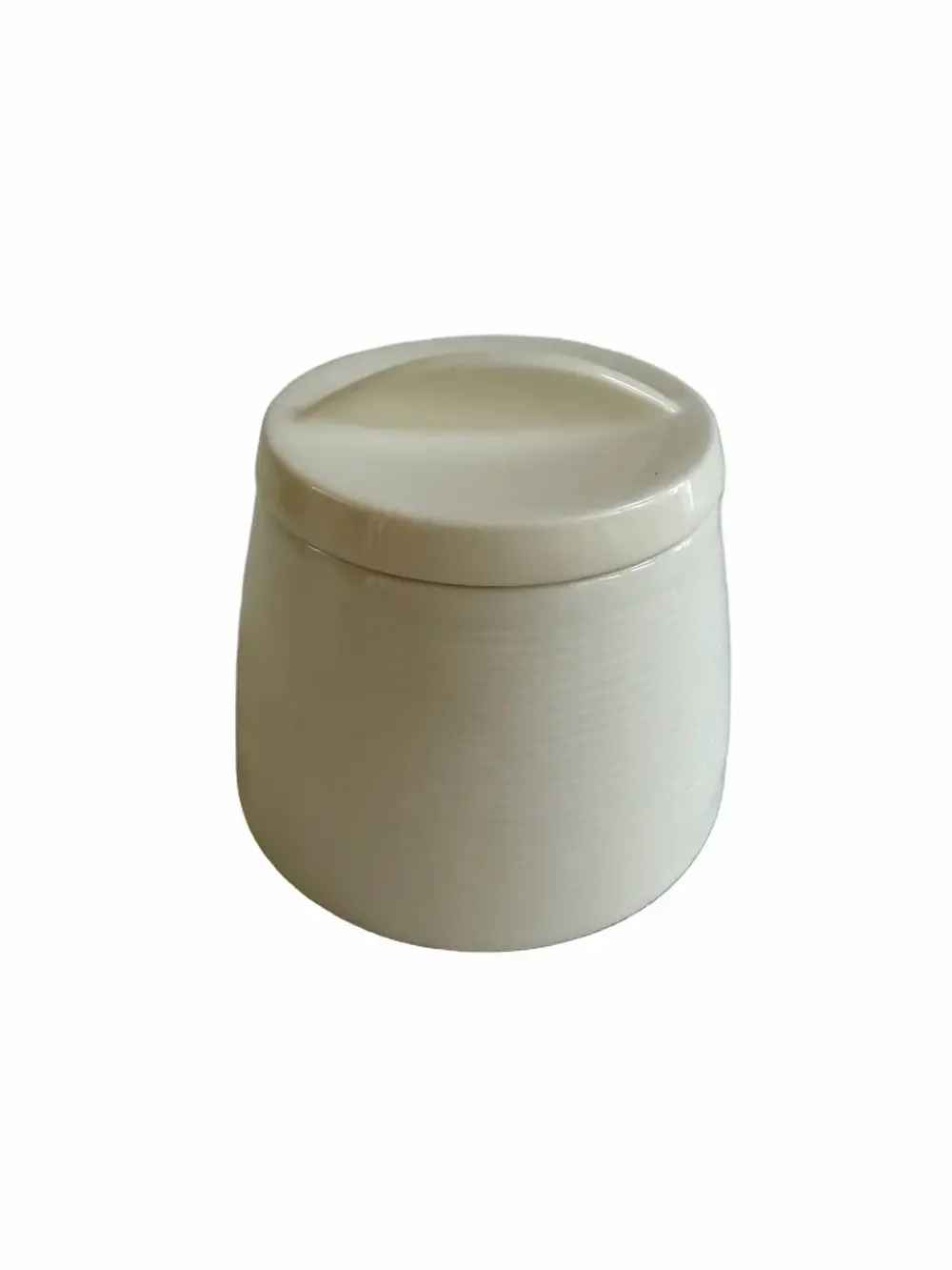 Gluckstein Home White Ivory Porcelain Sugar and Creamer Set Ribbed Texture